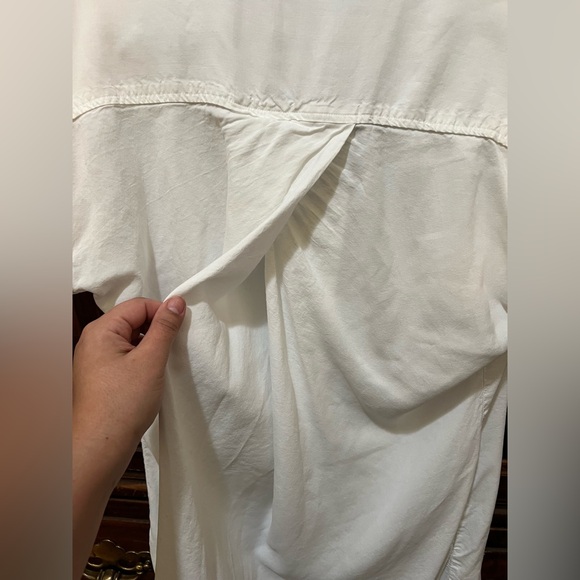 Cloth & Stone by Anthropology High Low White Shirt Dress - Picture 5 of 7